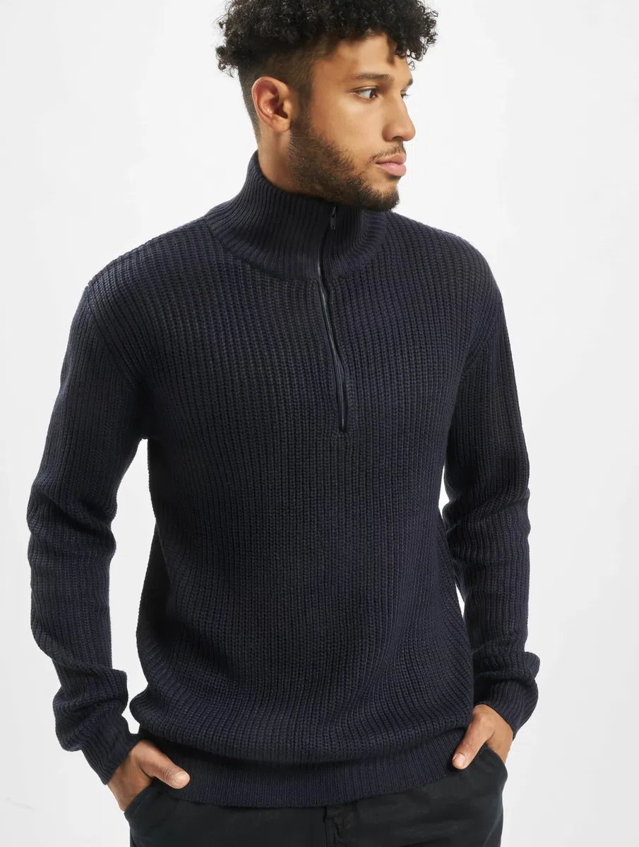 Brandit Marine Pullover Troyer, Verschiedene Farbvarianten, Größen S (46/48) bis 5XL (64)