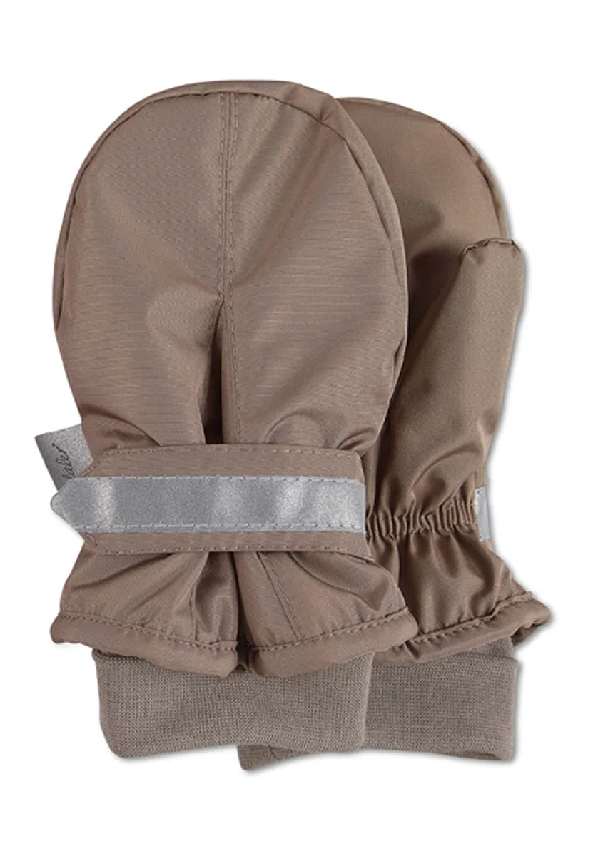 Sterntaler Unisex Kinder Fäustlinge mit Daumen, Klettverschluss mit Reflektierendem Streifen Handschuh