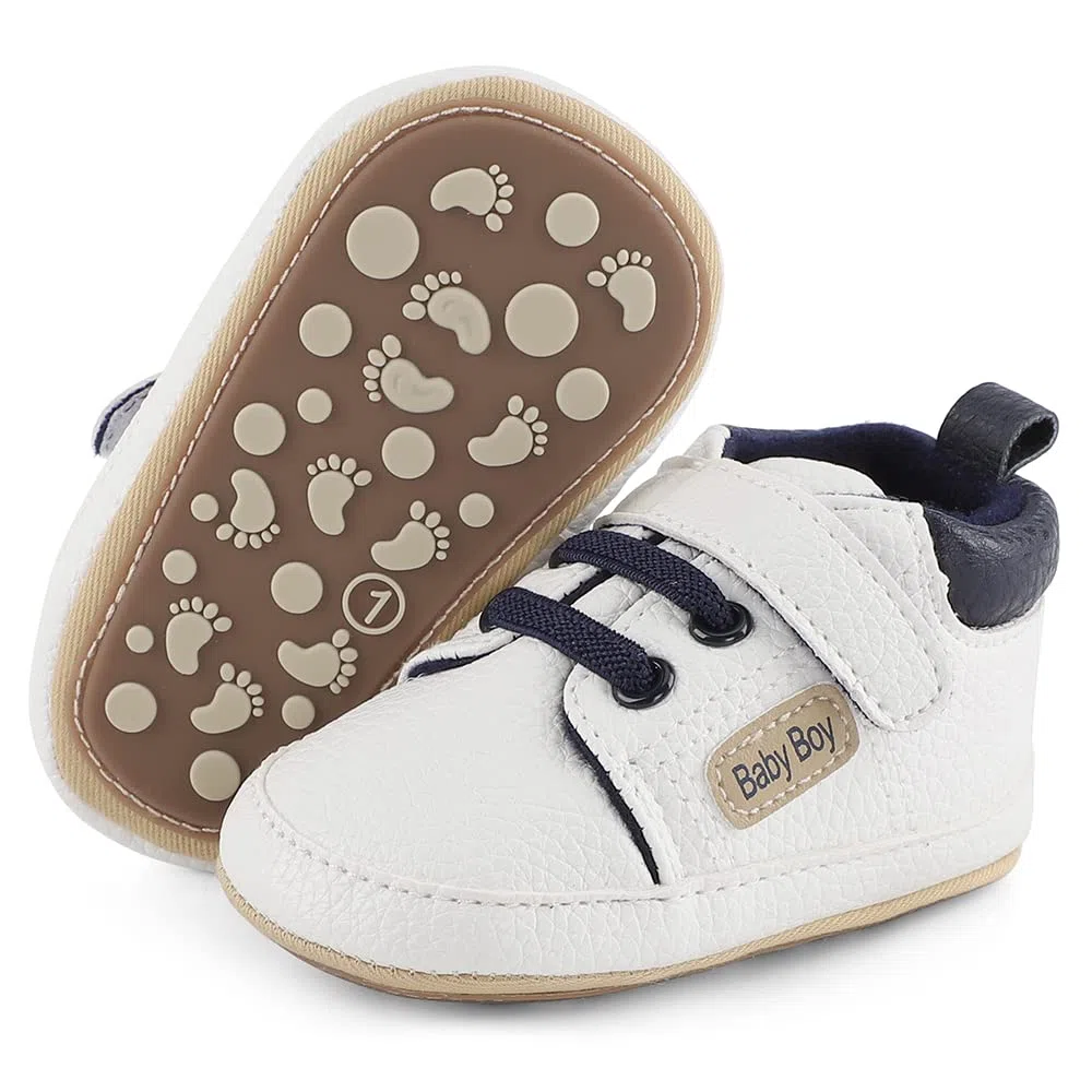 MASOCIO Baby Schuhe Junge Babyschuhe Lauflernschuhe Weich Flach Gummi Anti-Rutsch