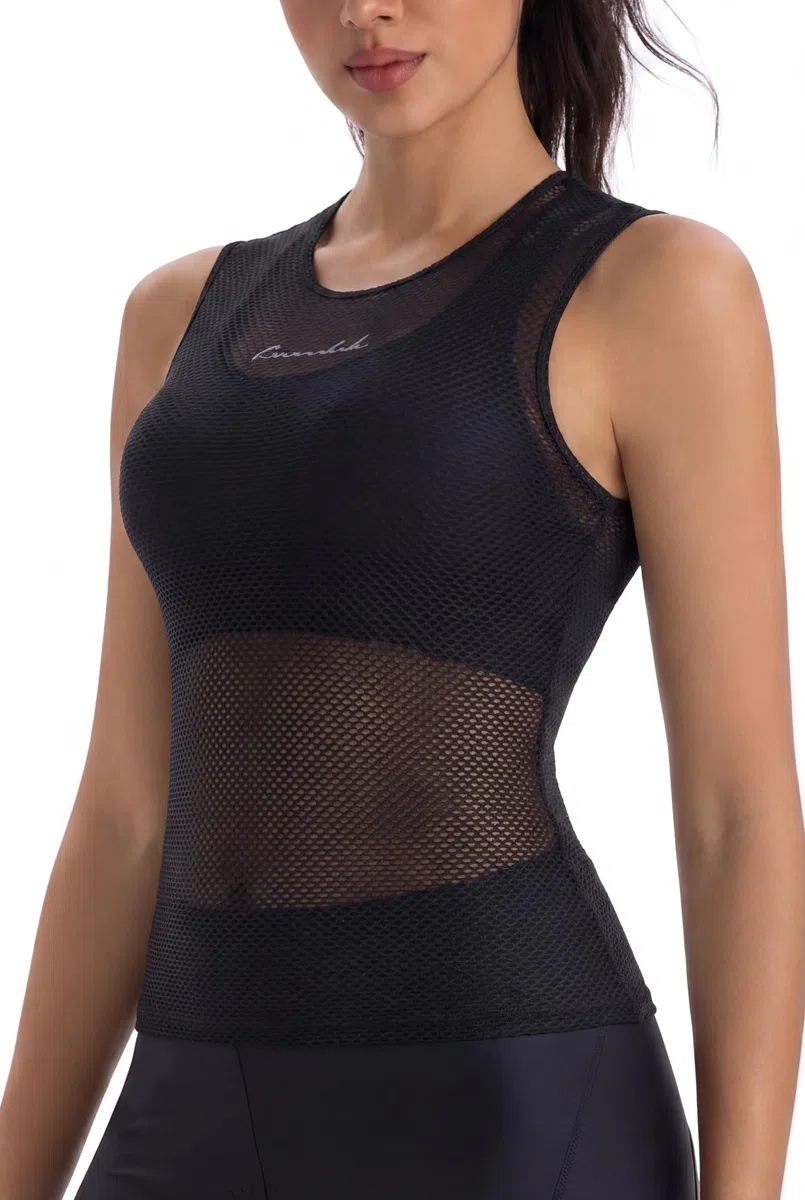 Przewalski Sport Tank Top Damen, Atmungsaktiv Baselayer Damen Fahrrad, Radtrikot Damen für Laufen und Radfahren