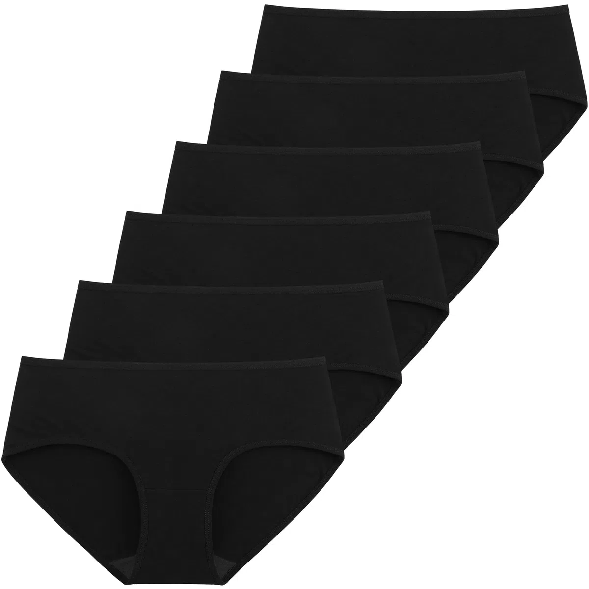 INNERSY Unterhosen Damen Baumwolle Atmungsaktive Hipster Unterwäsche Basic Bequem Panties 6er Pack