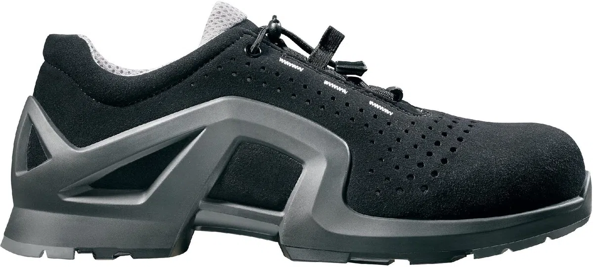 Uvex 1 x-tended Support Halbschuh, Sicherheitsschuhe S1 P SRC, Arbeitsschuhe für Damen & Herren, Schwarz/Lime