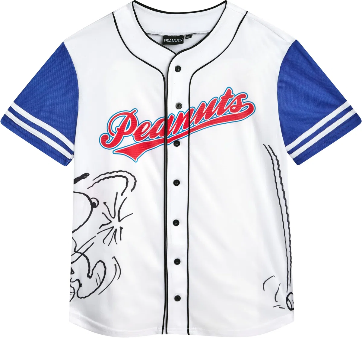 Peanuts Damen Snoopy Baseball Jersey Neuheit Mode Vintage Snoopy Shirt Jersey Top für Frauen (S-XL)