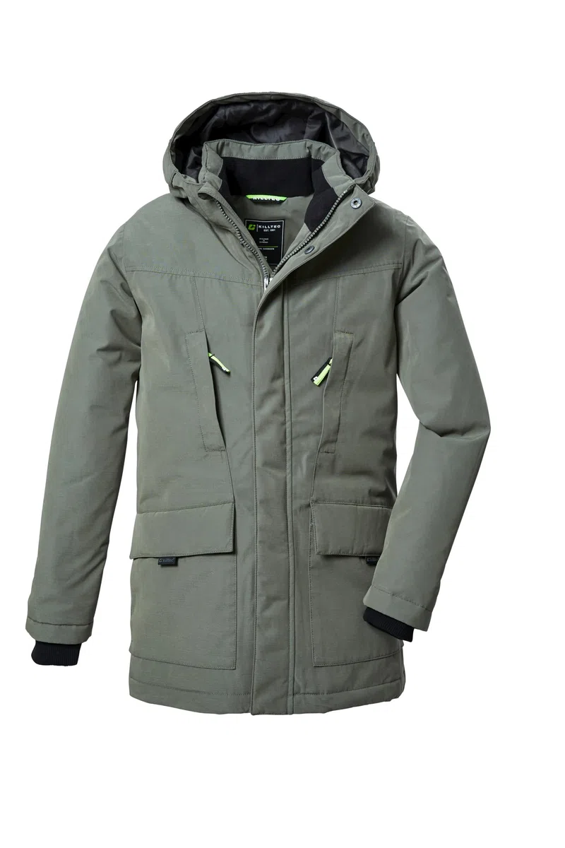 Killtec Jungen Kow 378 Bys Prk Funktionsparka/Parka wasserdicht mit Kapuze
