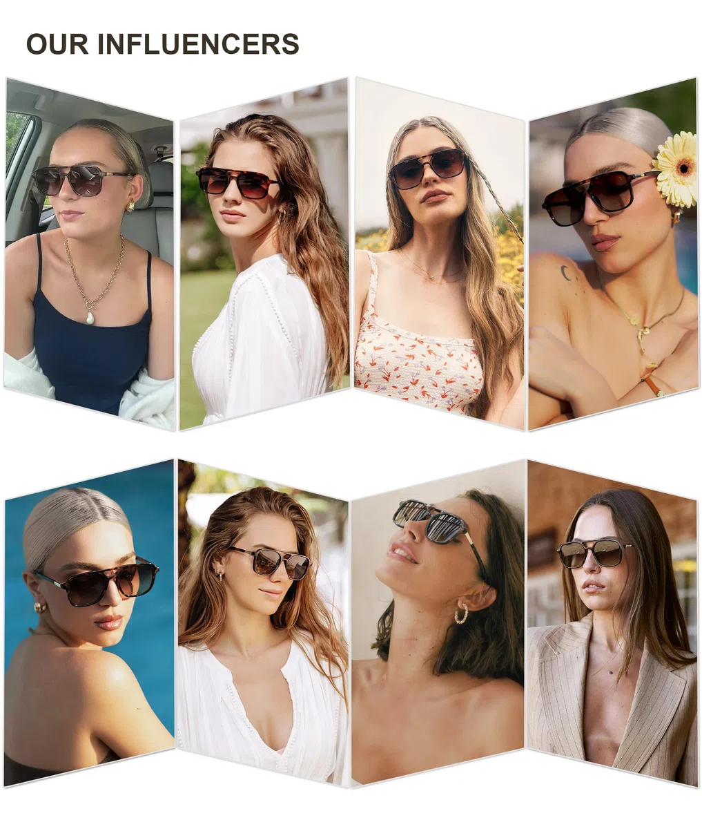 SOJOS Sonnenbrille Damen Herren Retro, Vintage Eckig Kunststoff Trendy Damen Herren Sonnenbrillen SJ2202