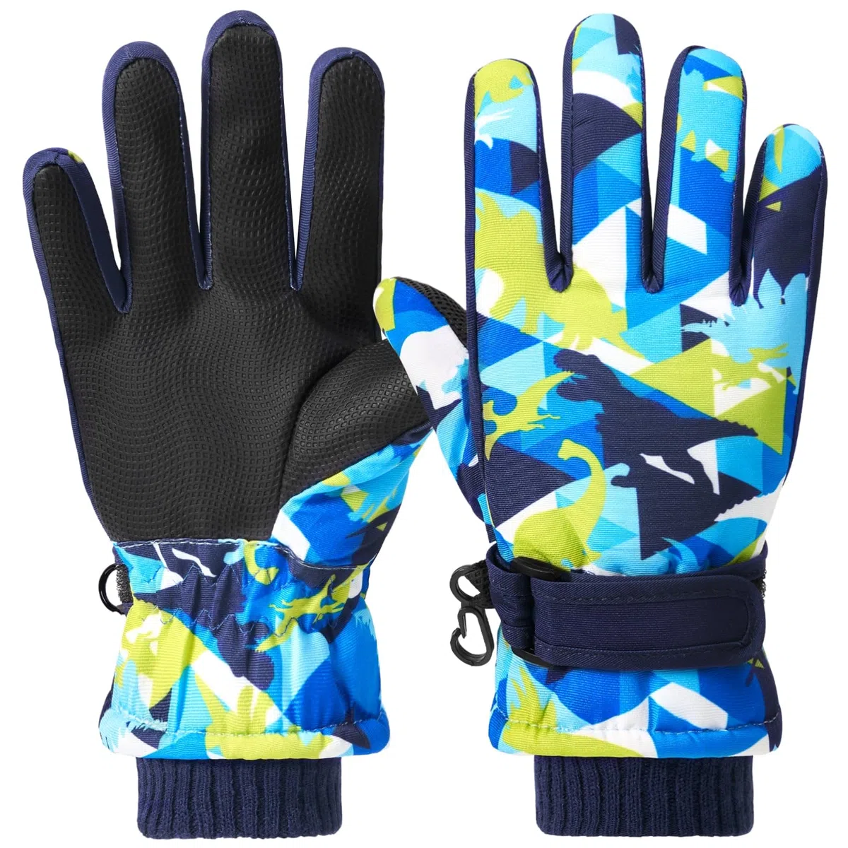 WAWSAM Kinder Ski Handschuhe Schneehandschuhe Kinder Winter Handschuhe Winddichte Warm Fleece Fahrradhandschuhe für Jungen Mädchen