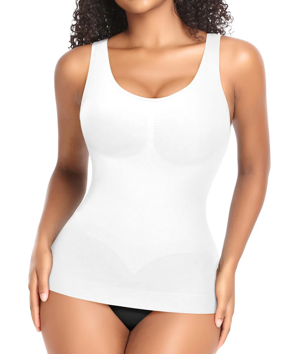 YARRCO Shape Unterhemd Damen Formende Tank Top Bauchweg Shapewear Sport Tanktop Figurformendes Trägertop Body Shaper Hemdchen Nahlos Camisole Shaping Hemd