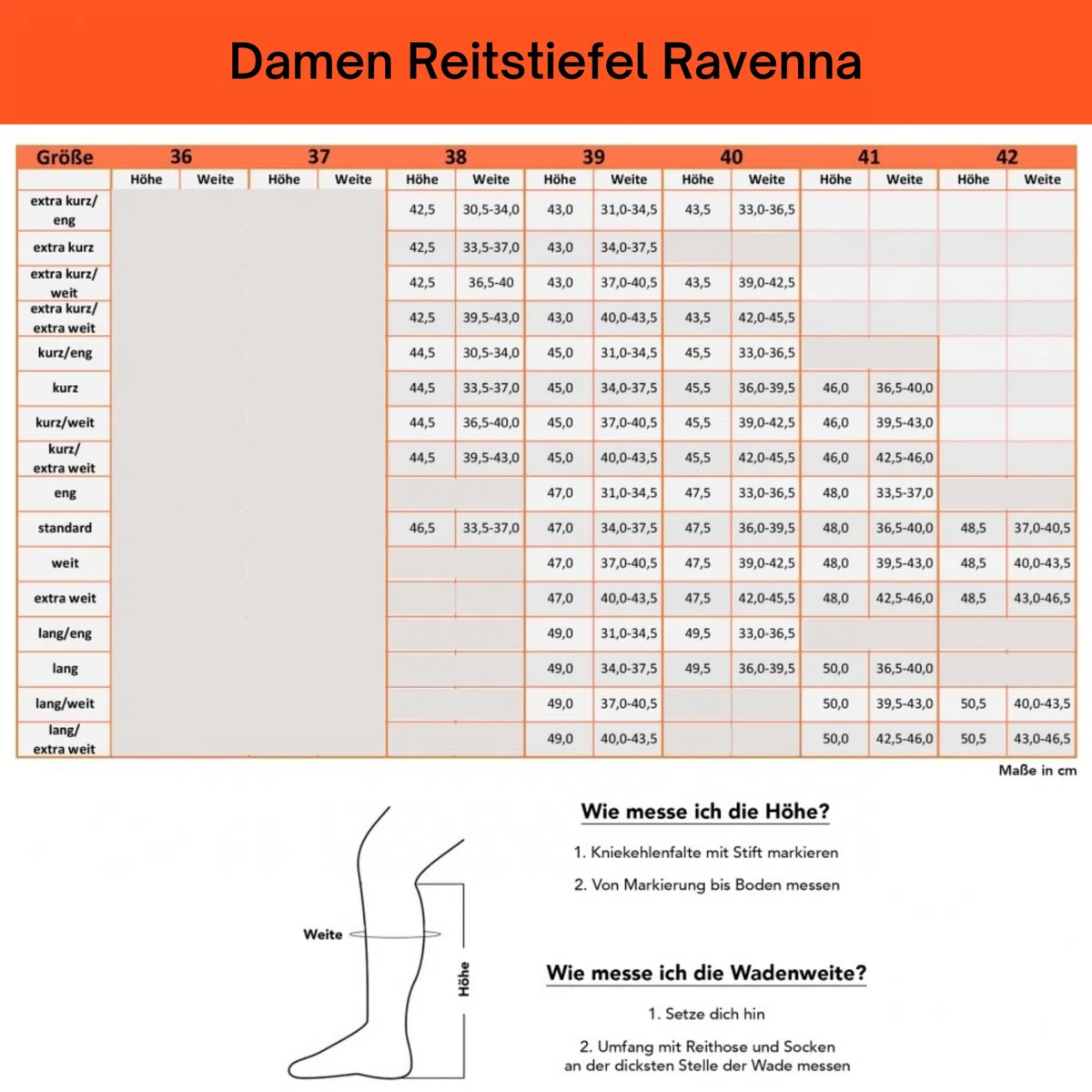 RL24 - Damen Reitstiefel Ravenna | Damen-Stiefel aus Kunstleder | Schnürstiefel mit Reißverschluss in schwarz | Reiterstiefel mit extra weichem Innenfutter | Größe 37-42