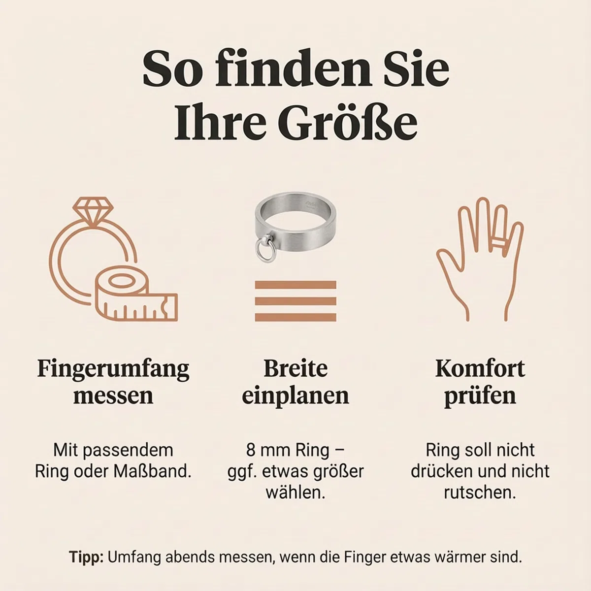 meditoys - 'Ring der O' in Edelstahl (matt), Finger-Ring Damen Herren