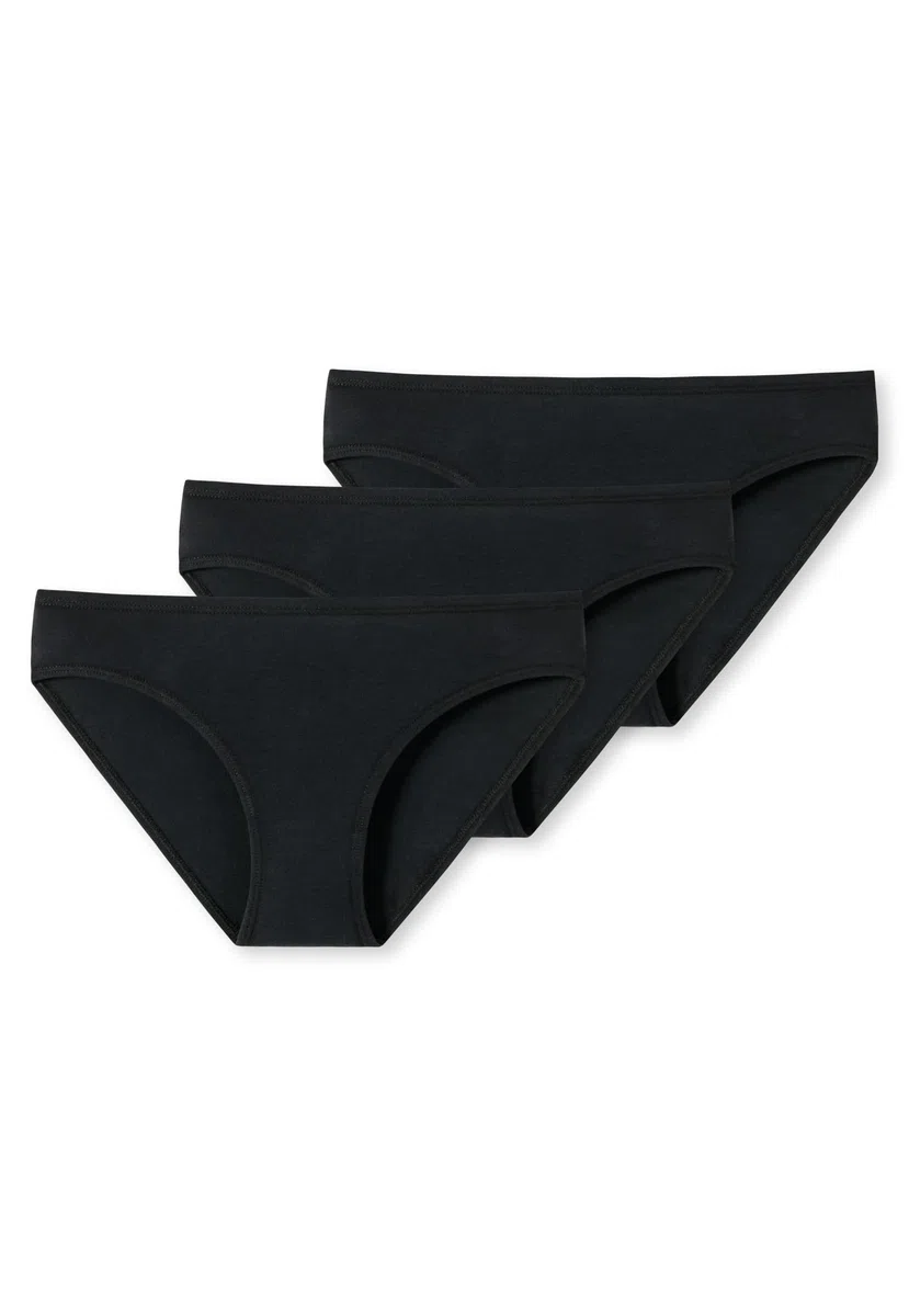 Schiesser Mädchen Schiesser Mädchen 3 Pack Unterwäsche Slips - 95/5 Organic Bio Baumwolle - Größe 140 Bis 176 Unterwäsche