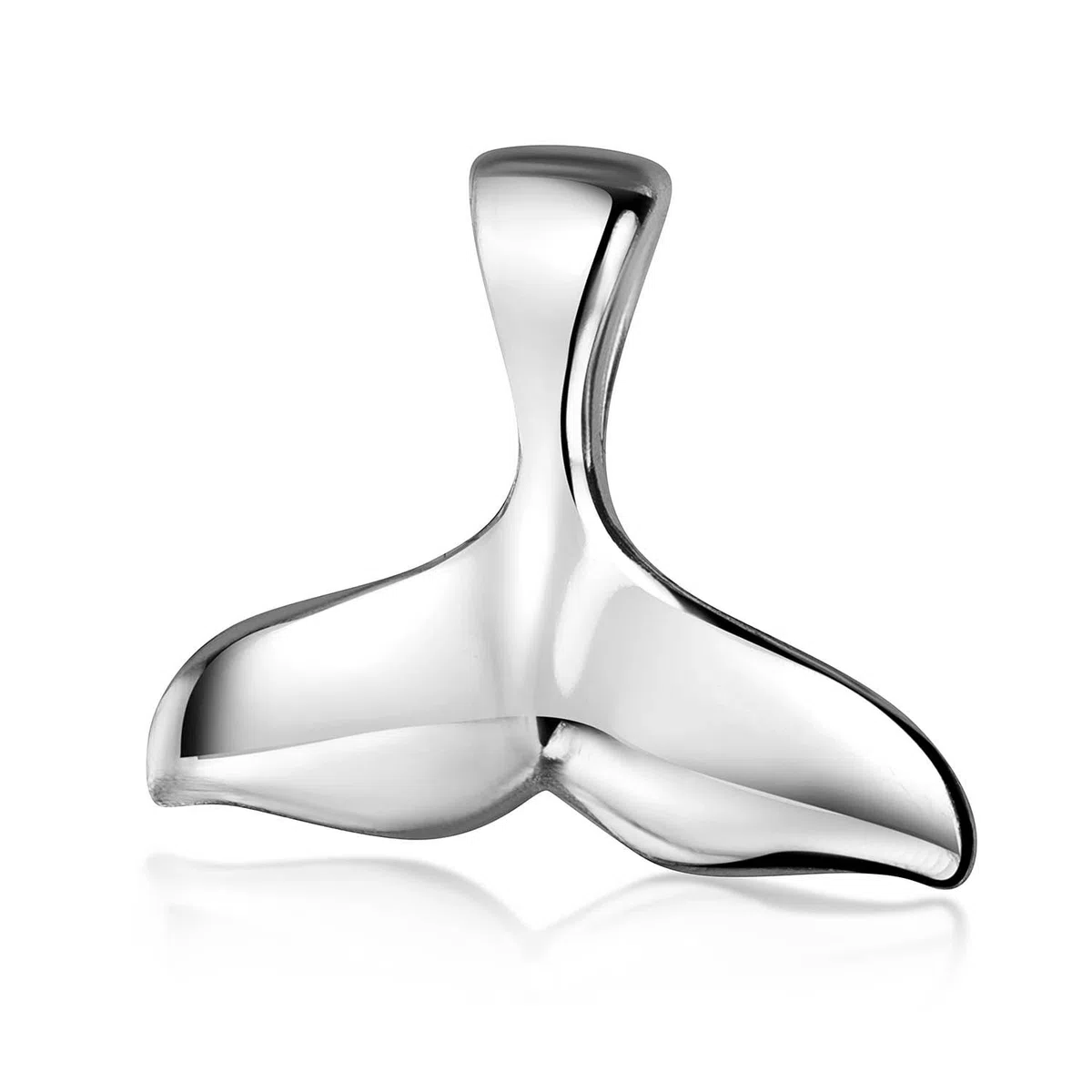 MATERIA by Matthias Wagner Wal Flosse Kettenanhänger klein 925 Silber wahlweise mit Kette