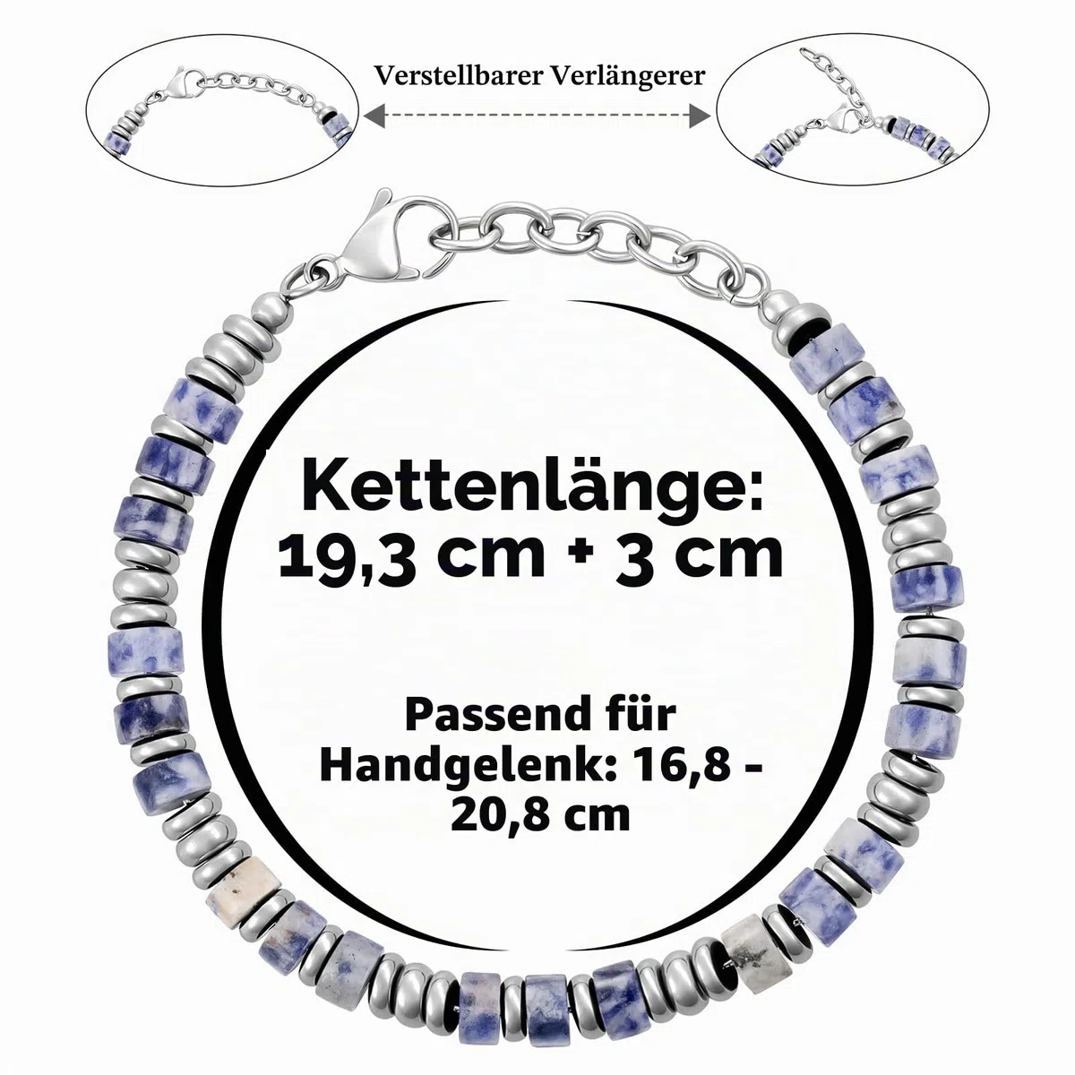 SIUMAL Armband Herren, Boho Edelstahl Armband Herren, Schmuck Geschenke für Ehemann Vater Freunde
