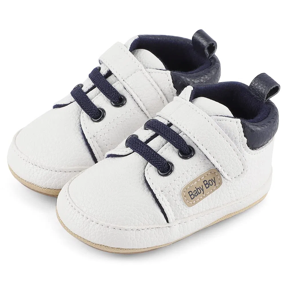 MASOCIO Baby Schuhe Junge Babyschuhe Lauflernschuhe Weich Flach Gummi Anti-Rutsch