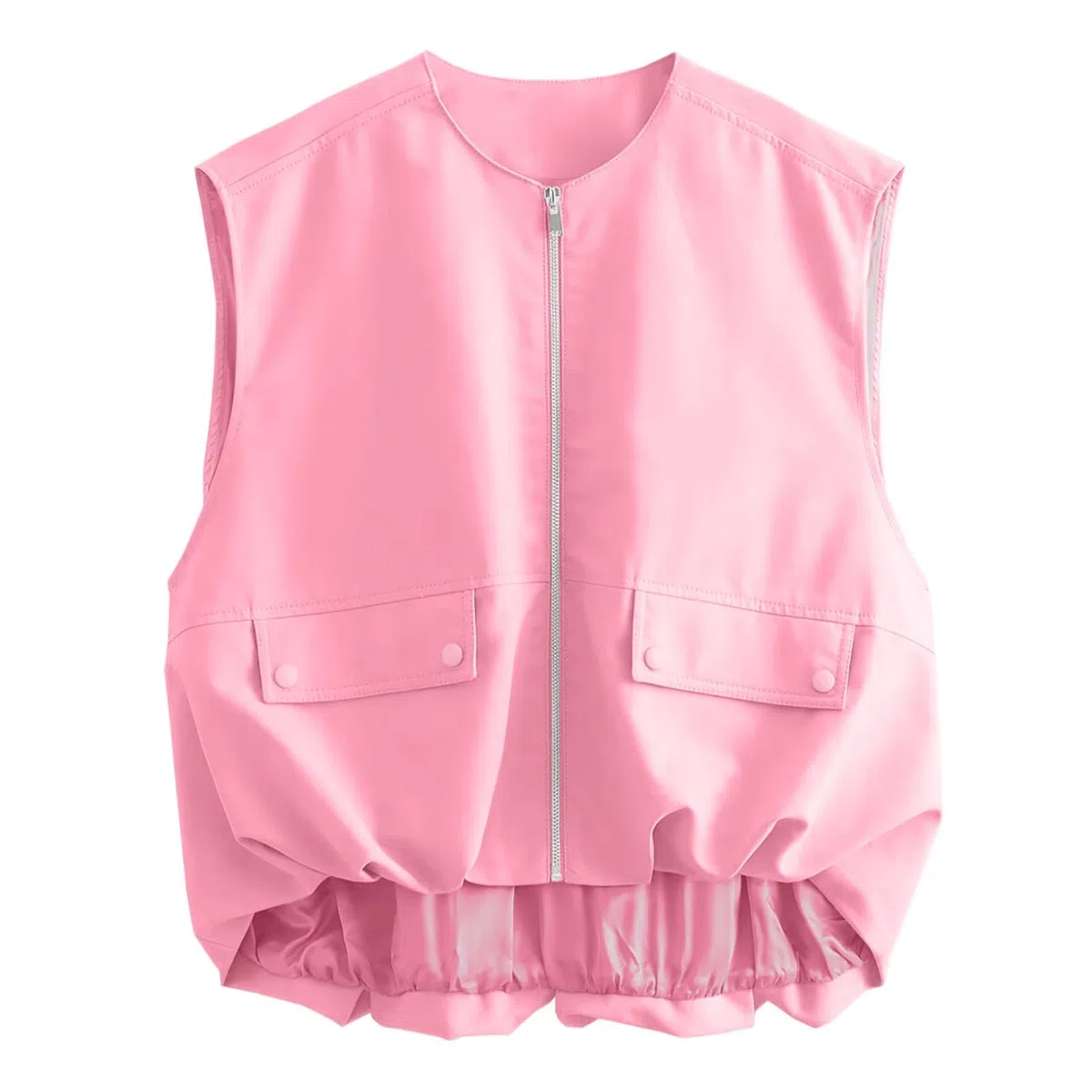 Damen-Westen Sommer Cargo Weste Leichte Sommerwesten Y2k Vingtage Vest Ärmellos Cropped Jacke Mit Taschen und Reißverschluss Herbst Übergangsjacke Outdoor Softshell Damenwesten Jeansweste Übergroße