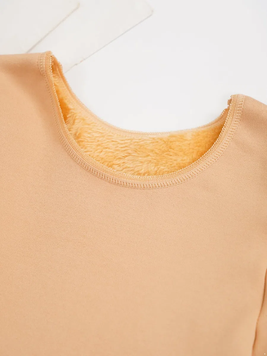 Mädchen Thermounterwäsche Set Innenfleece Langarm Oberteil Strumpfhose Mit Fuß/Steigbüge Kinder Unterwäsche Set Für Ballett Tanz Täglich