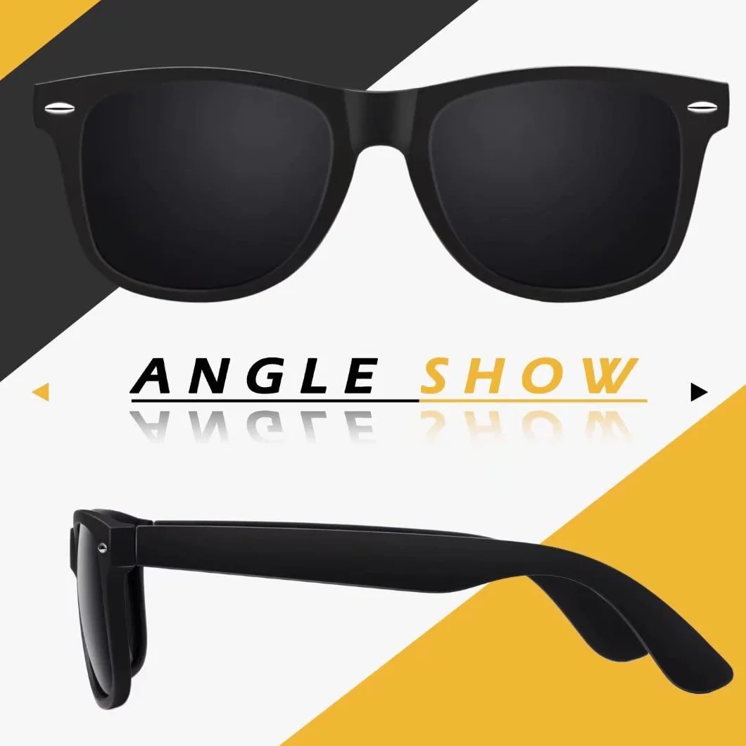 LINVO Sonnenbrille Herren Damen Polarisiert Retro Stil Rechteckig Vintage Klassisch Unisex UV400 Cat 3 CE