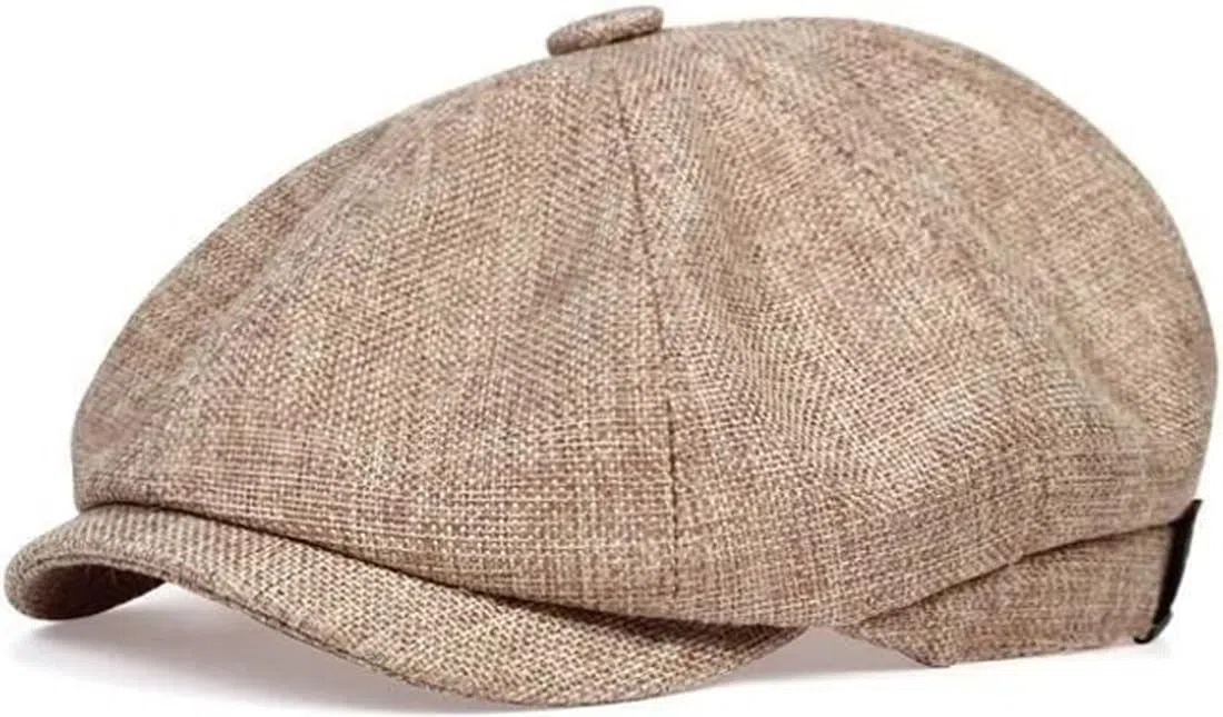 Herren Schiebermütze Barret Cap Unisex Sommer Atmungsaktiv Schirmmütze Kappe Gatsby Flatcap