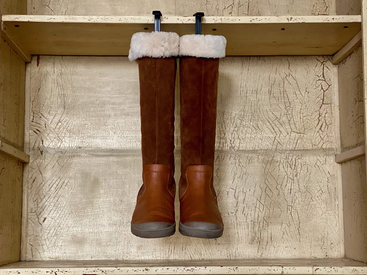 biped 1 Paar Stiefelspanner mit Spannfeder & Griff Schaftformer für Stiefel 35cm
