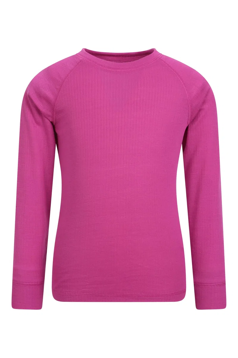 Mountain Warehouse Talus Kids Base Layer Top - Atmungsaktive & leichte feuchtigkeitsableitende Baselayer, Jungen & Mädchen Shirt - Herbst Winter, Outdoor, Reisen