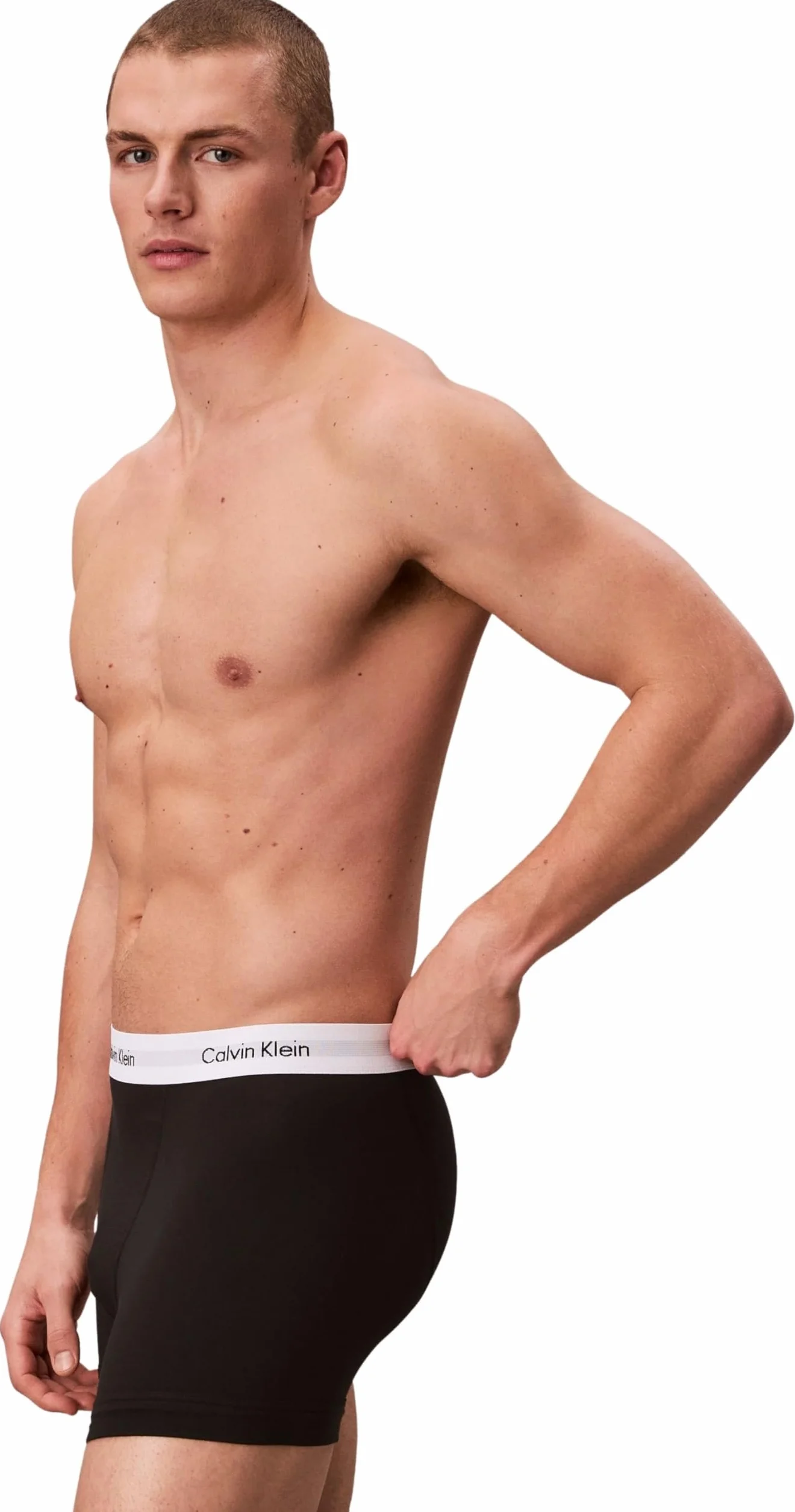 Calvin Klein Herren Boxershorts Trunks 3er Pack mit Logobund