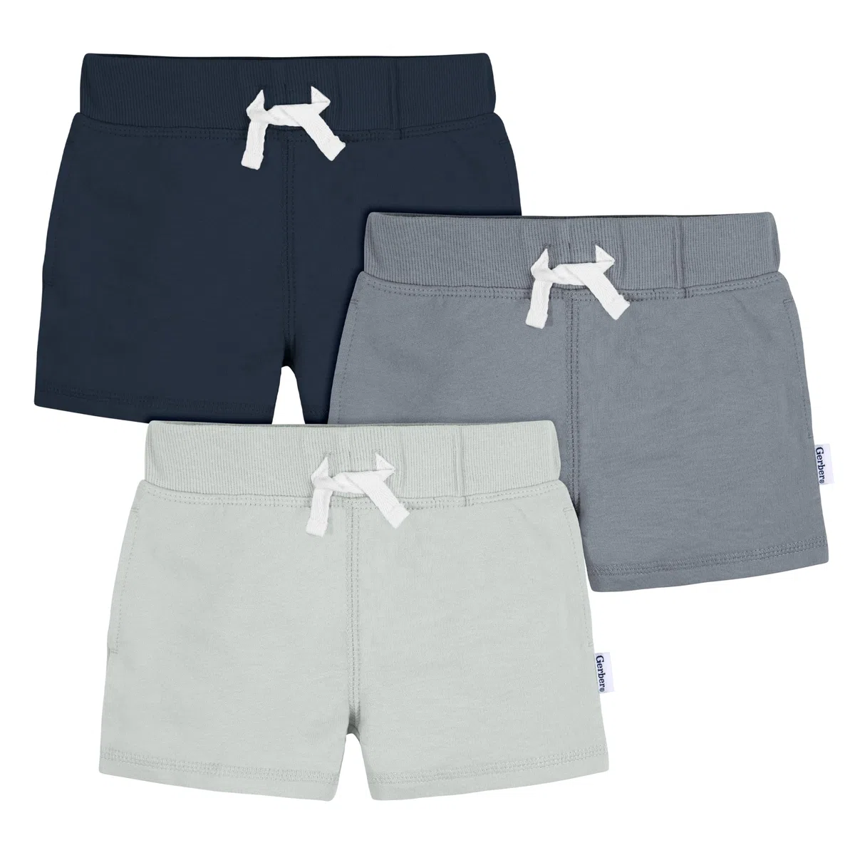 Gerber Baby - Jungen Lässige Shorts Toddler 3-Pack Pull-on Knit Shorts