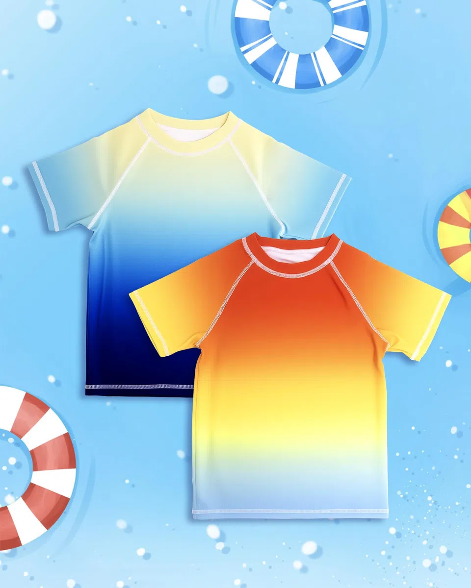 UV Shirt Jungen Kurzarm UPF 50+ Schwimmshirt Kinder für 3-11 Jahre – Schnell trocknend, Sonnenschutz