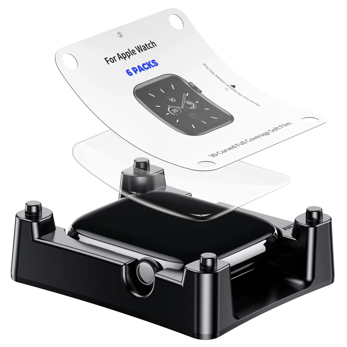 Misxi 6 Stück Flexible TPU Schutzfolie für Apple Watch Series 10/11 46mm mit Alignment Tool – Selbstheilend, Kratzfest, Blasenfrei und Ultra-HD Klarheit für iWatch