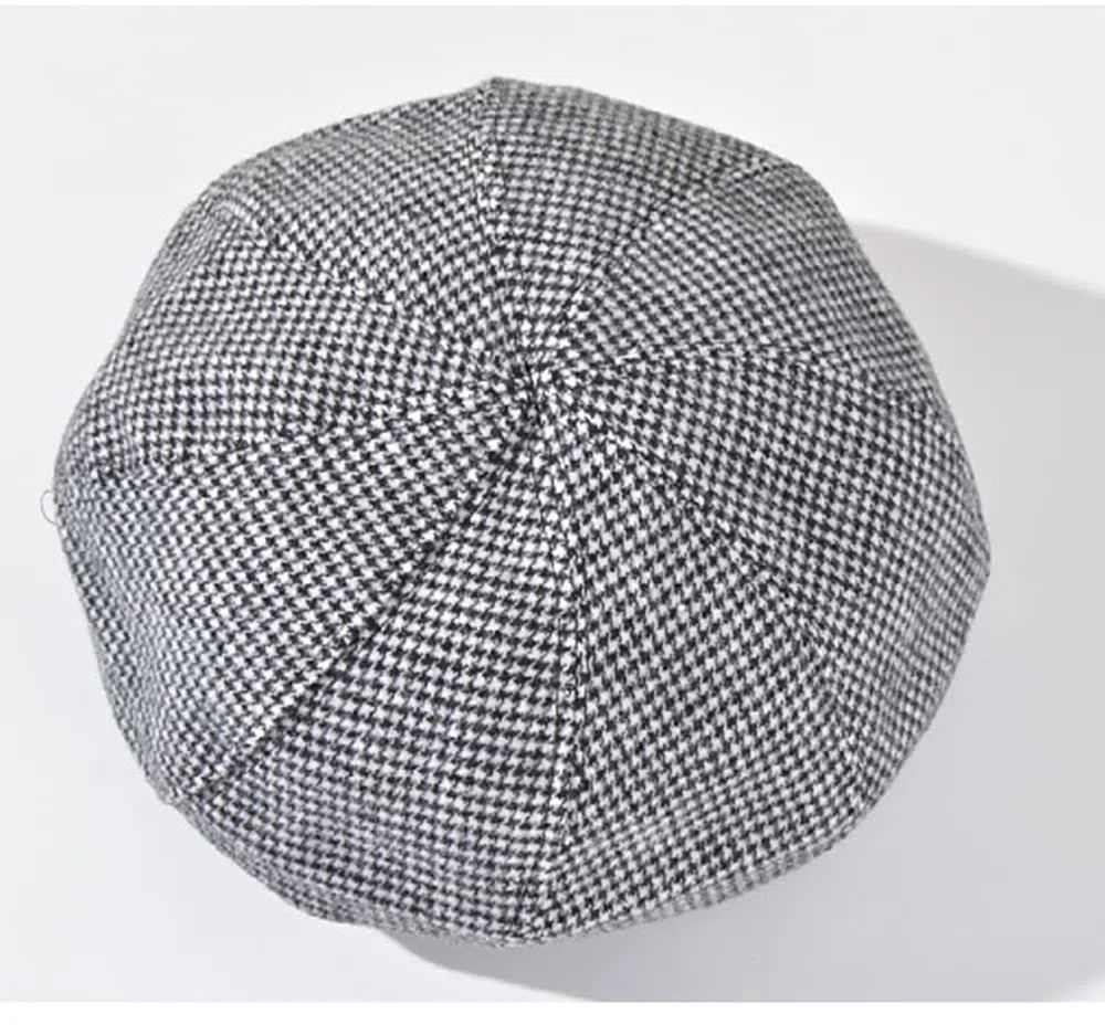 Duories Klassische Damen Beanie Mütze Warme Wintermütze Wollmütze Baskenmütze Herbstmütze Barett Mütze Beret Cap Baskenmütze Schiebermütze Schlapphut für Frauen Mädchen,Schwarz