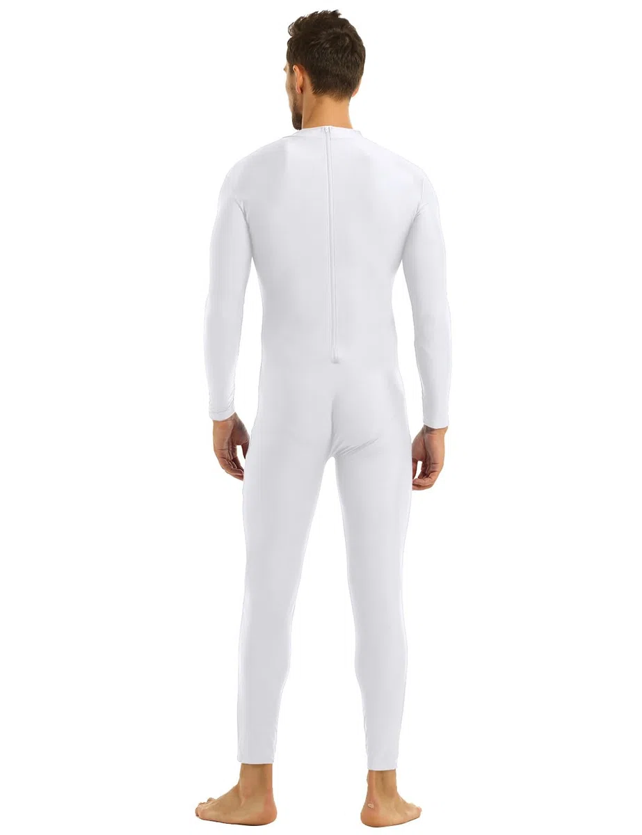 iiniim Herren Body Overall Catsuit Langarm Einteiler Ganzkörperanzug Jumpsuit Männer Unterhemd Unterwäsche M-XXL
