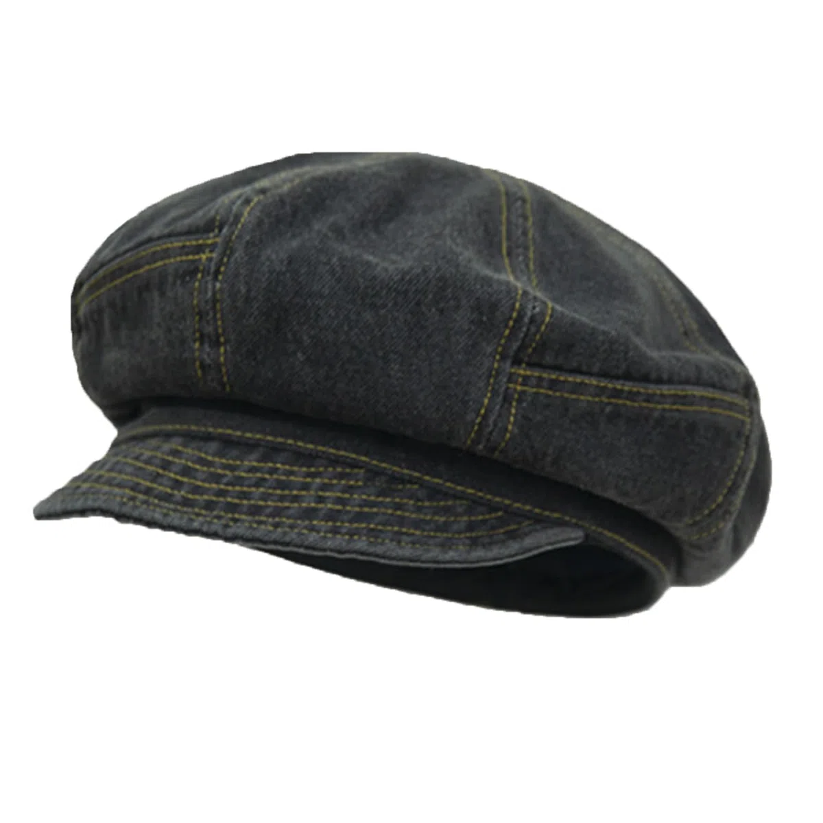 Baskenmütze für Damen, Denim-Bäckermütze, Newsboy-Cabbie-Mütze, Schirmmütze für Damen und Mädchen