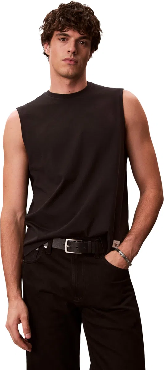 Calvin Klein Herren 30s Jersey Badge Muscle Tank Lv04rf273g Tanktop