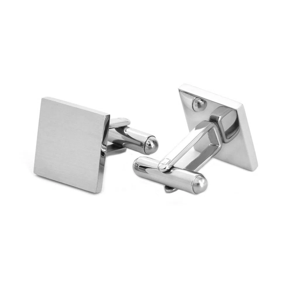 Manschettenknöpfe Herren und Krawattennadel Set Silber Cufflinks Manschetten Knopf Edelstahl für Hemd Hochzeit Geburtstag Geschenk Valentinstagsgeschenk