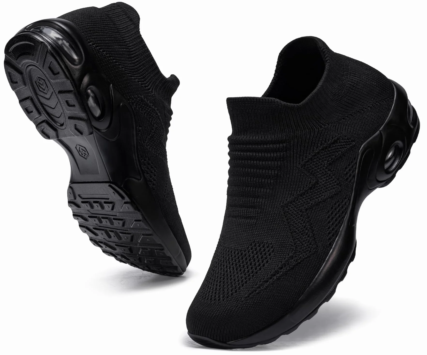 LARNMERN Arbeitsschuhe Damen Ultra Leicht Pflegeschuhe Frauen Hands-Free Luftkissen Berufsschuhe Pflege Atmungsaktiv Geruchsneutral Sicherheitsschuhe rutschfest mit Stahlkappe 35-42.5EU