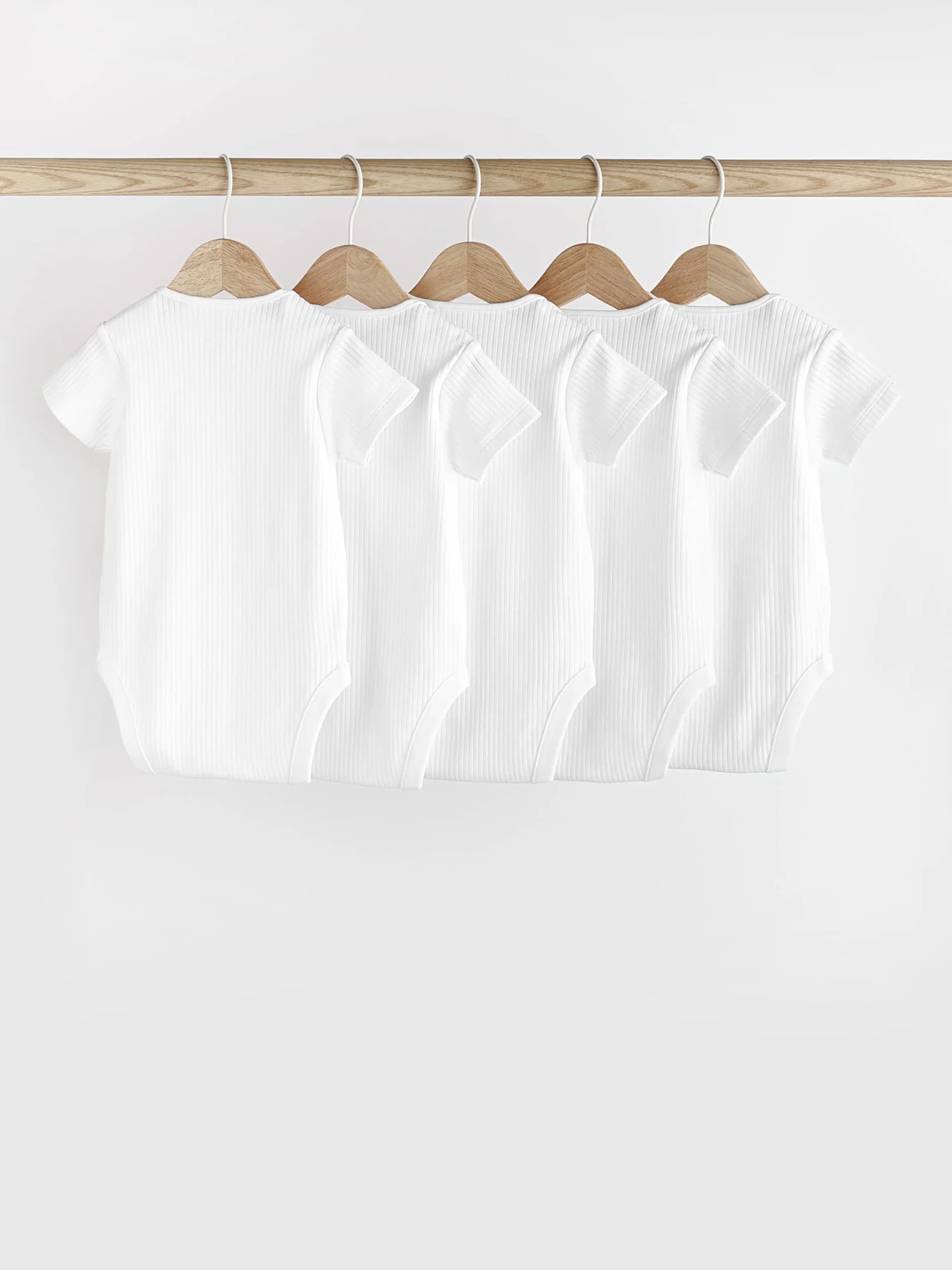 NEXT Baby Gerippte Trägerhemden im 5er-Pack