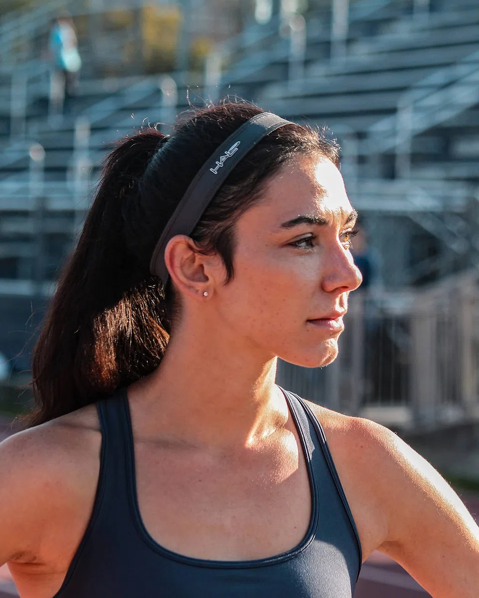 'Halo Headband Sweatband Slim, 1'' Pullover Hairband, Holds Hair in Place and Channels Sweat from Your Face'