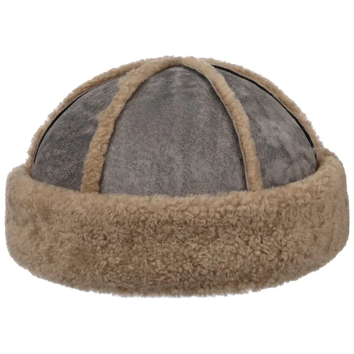Stetson Lambskin Docker Wendemütze - Reversible Leder-Dockercap - Unisex- Design - Made in Germany - Schafleder - Wärmend - Herbst/Winter