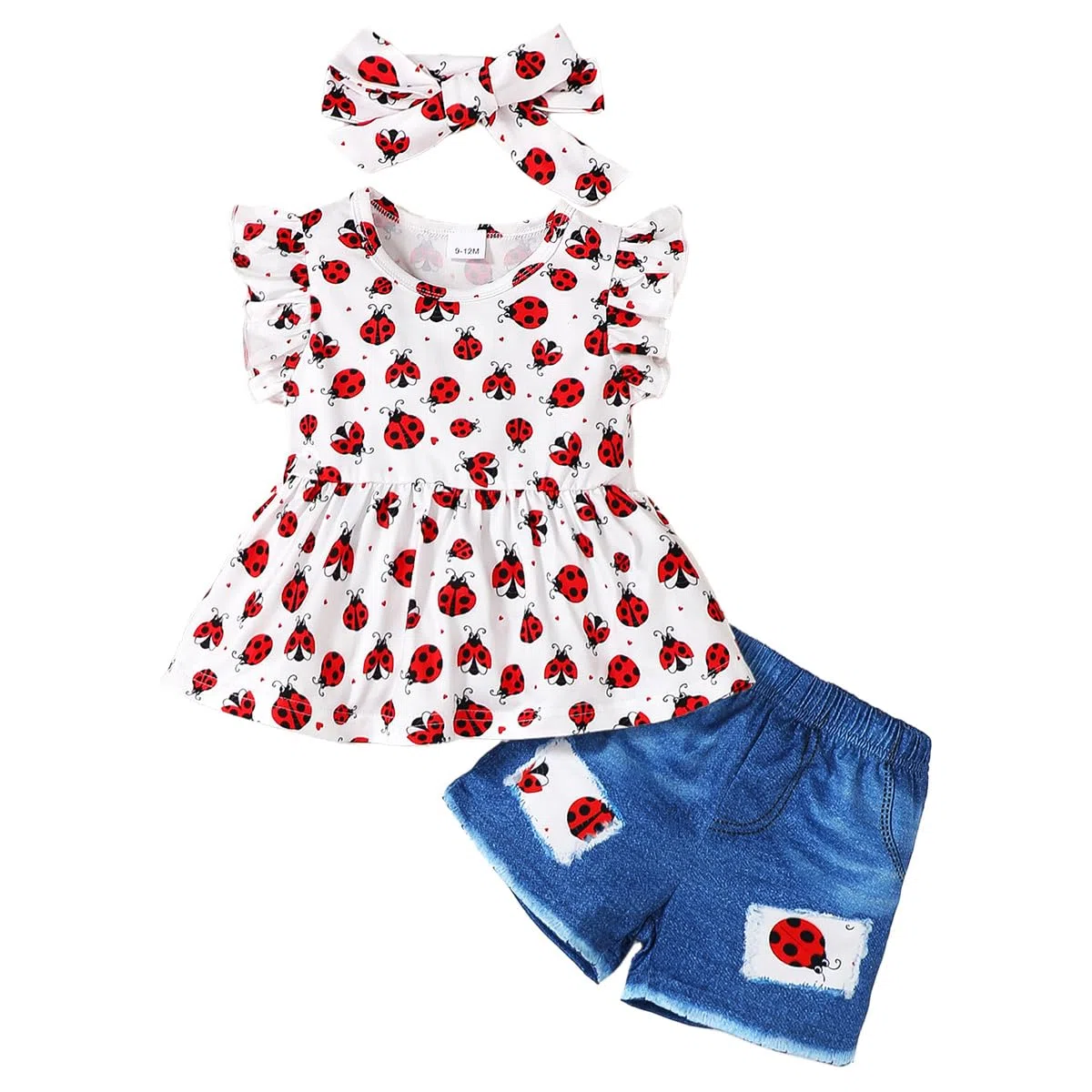 Baby Mädchen Kleidung Kleinkinder Sommeroutfits Ärmelloses Rüschen Tanktop mit Shorts Süße Kleidungssets für Mädchen 6M-4 Jahren