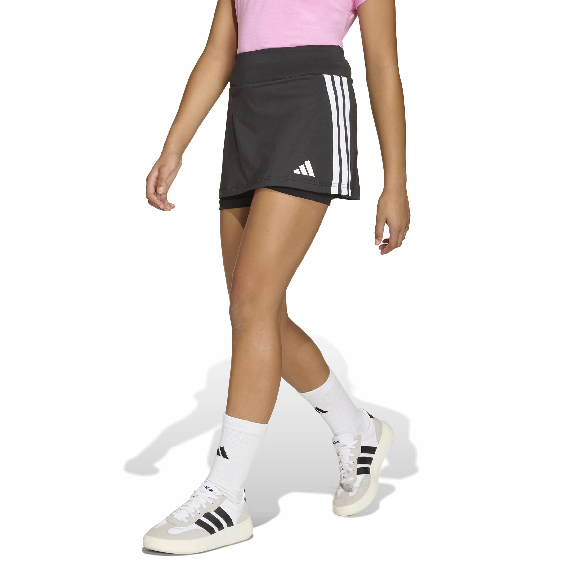 adidas Mädchen Rock Train Essentials 3-Stripes Skorts
