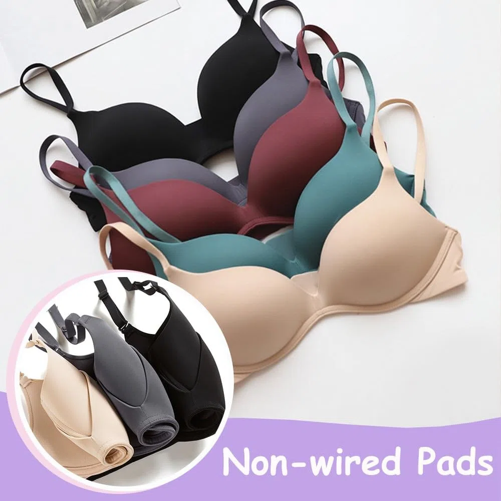 Teenager Mädchen BH Bralette Ohne Bügel Basic Nahtlos Unterwäsche T-Shirt-BHS für 12-18 Jahre Kinder und Damen - 3 Pack
