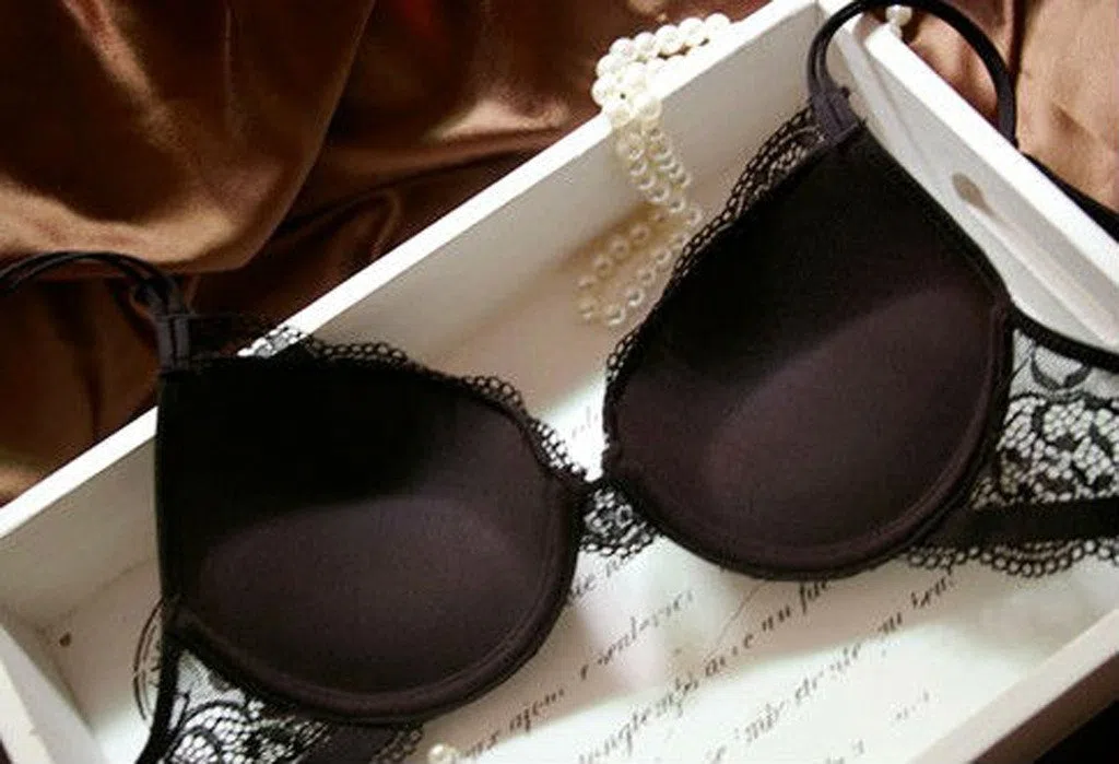 Nanier Damen Sexy Push up BH Set Mit Stickerei