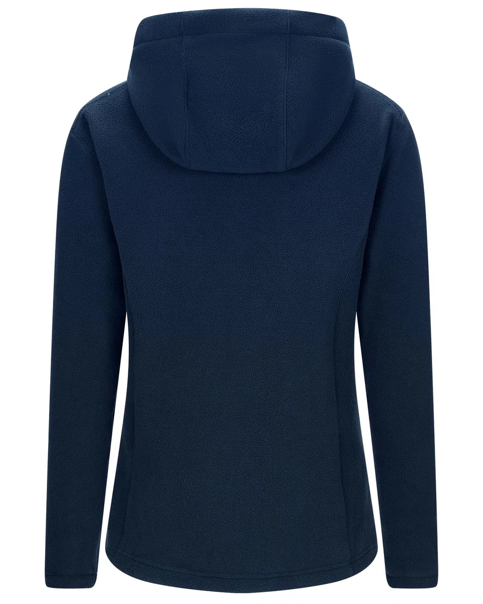 Outdoor Ventures Damen Fleecejacke mit Reißverschluss Hoodie Warm Kapuzenjacke 6 Taschen Wandern