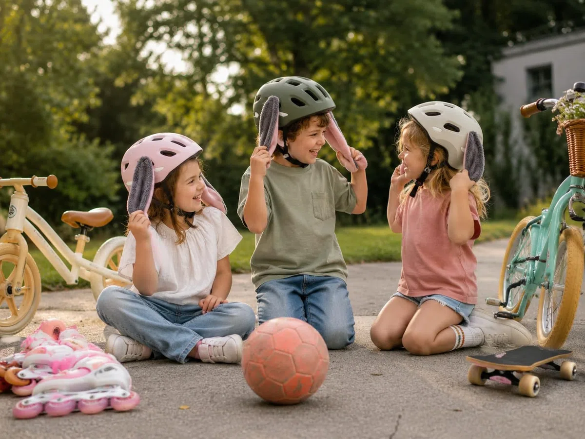 Karotti der freche Hase. Verwandle jeden Helm in einen lustigen Hasen – Helmohren für Fahrrad, Roller, Inliner, Skateboard & Skihelm. Ideale Geschenkidee für jedes Alter.
