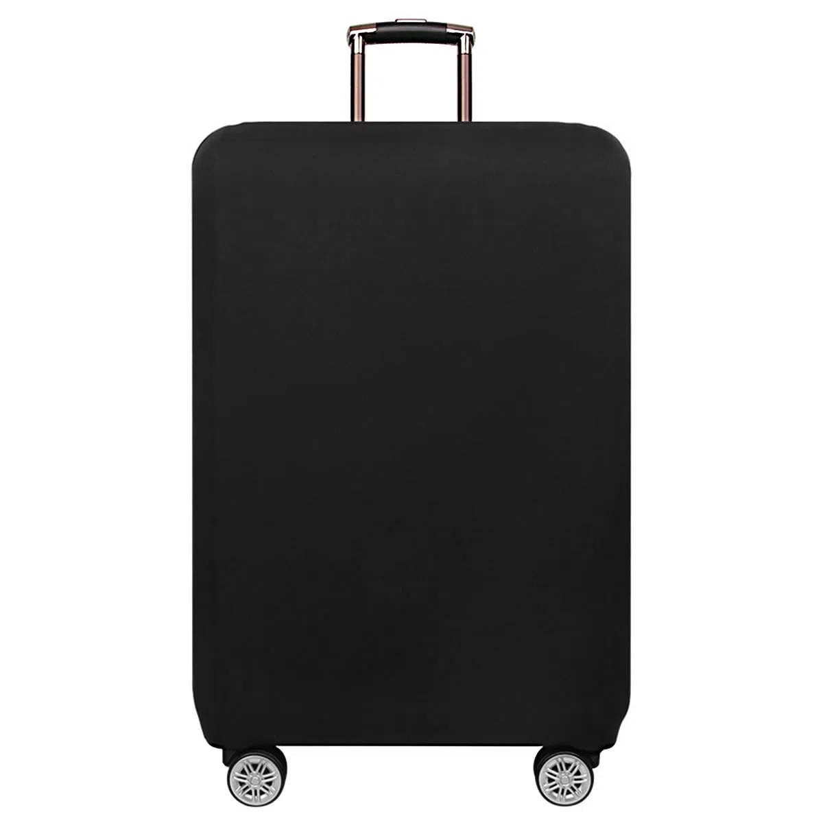 Hiseng Elastisch Kofferhülle, Schwarz Kofferschutzhülle Kofferüberzug, Suitcase Cover Waschbare Kofferschutz mit Reißverschluss, Polyester Luggage Cover Gepäck Cover Reisekoffer-18 bis 32 Zoll