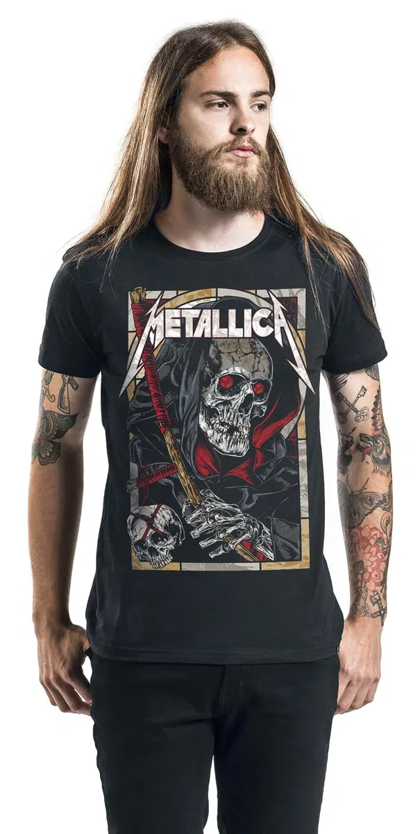 Metallica Death Reaper Unisex T-Shirt schwarz Band-Merch, Bands