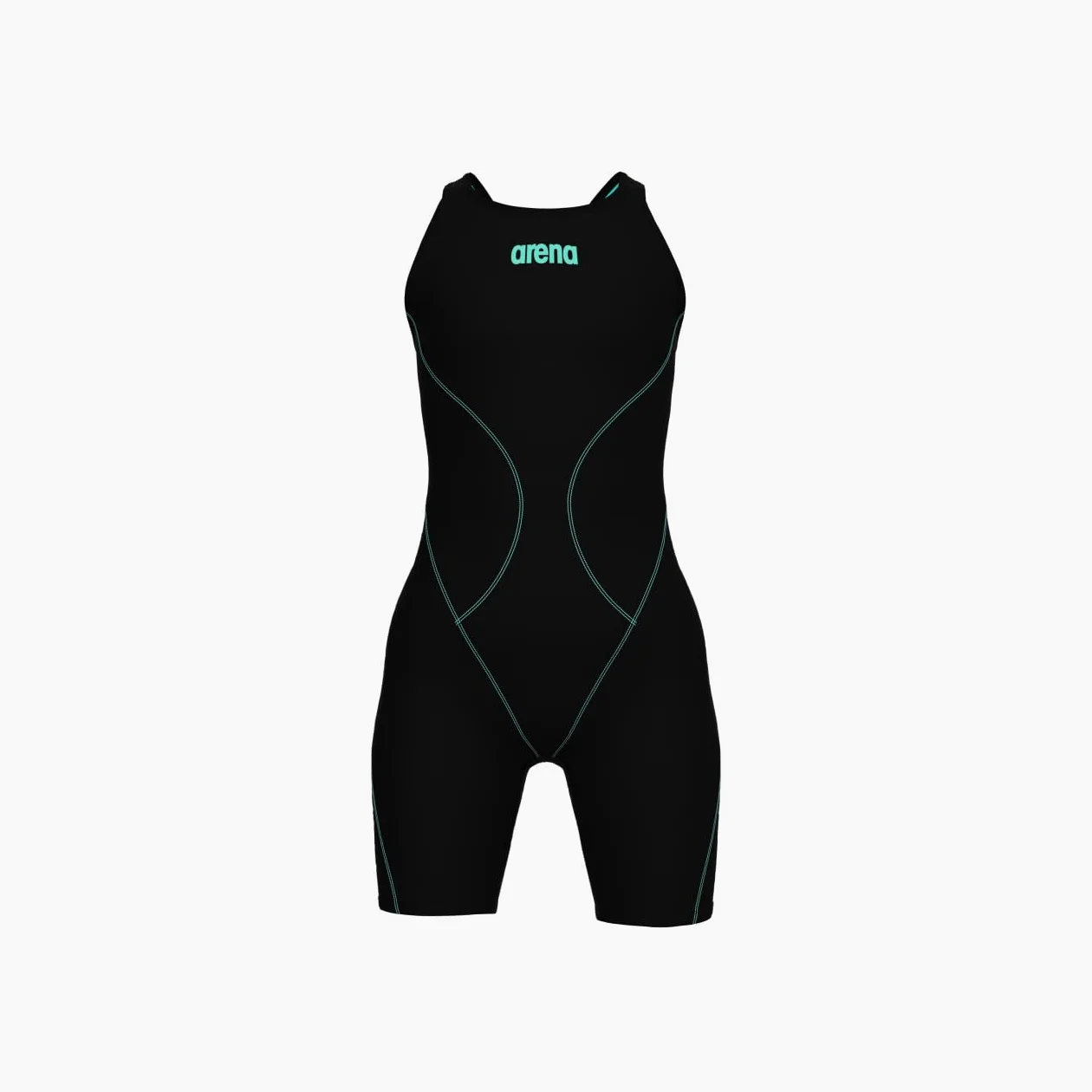 Arena Mädchen Arena Powerskin Impulso Badeanzug für Mädchen, Kniehaut, Offener Rücken, Kurzes Bein Badeanzug (1er Pack)