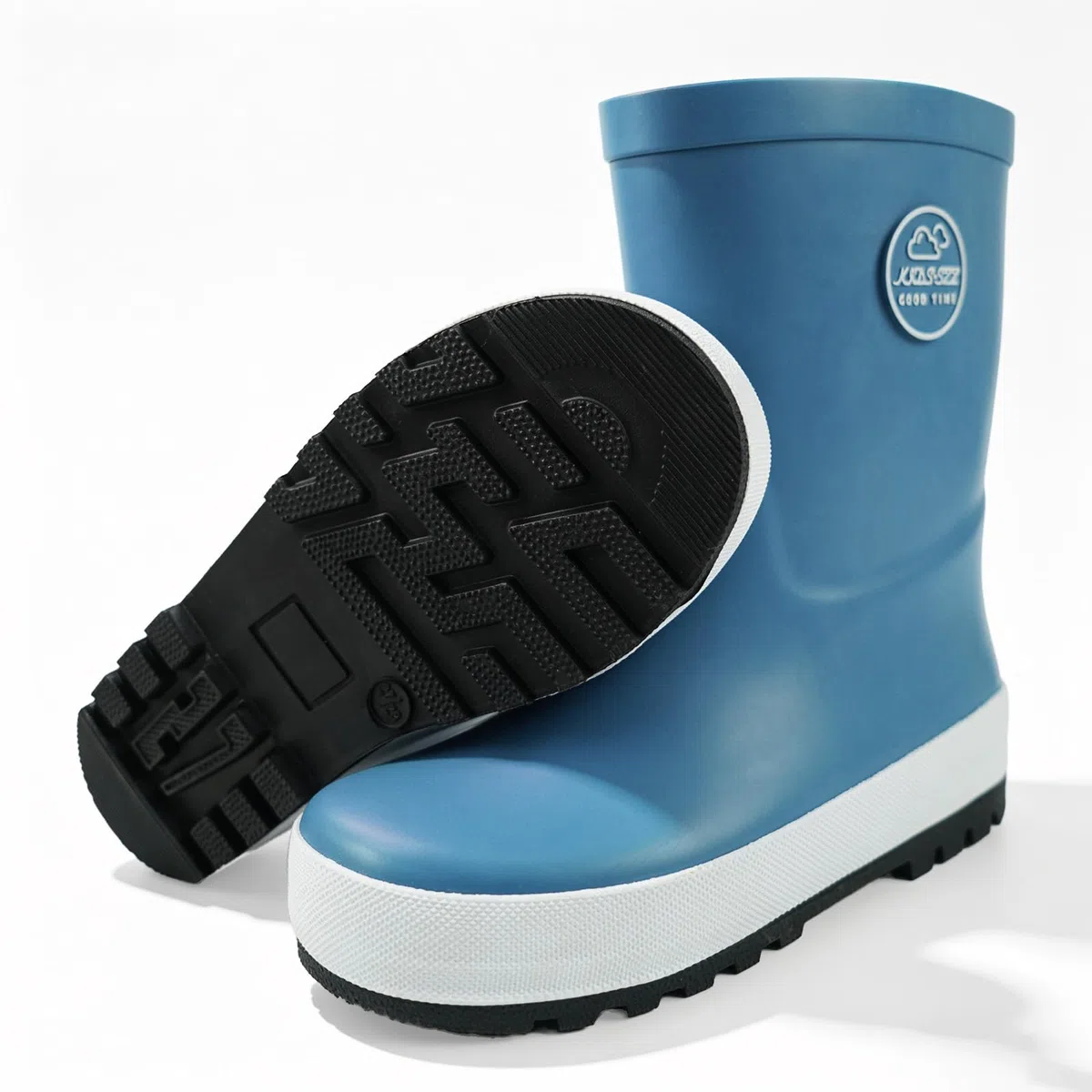 Kinder Gummistiefel für Jungen & Mädchen, Wasserdichte Matschstiefel mit Profilsohle, Leichte Regenstiefel für Kindergarten & Garten Leichte und flexible Regenstiefel Kinder, Größen 23-34