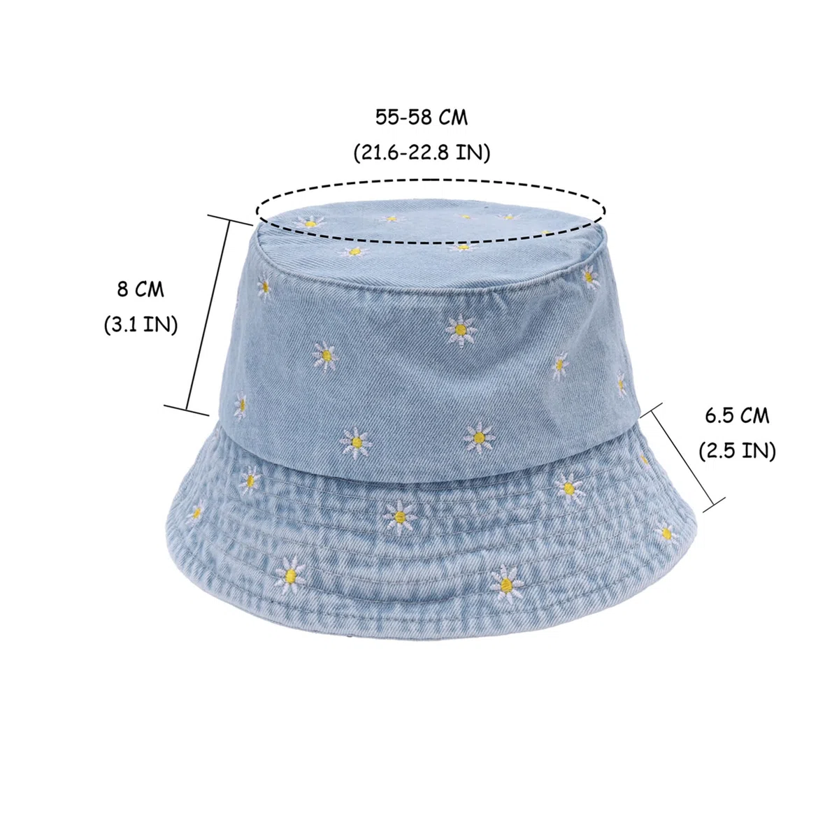 Wendbarer Fischerhut Damen Cotton Fashion Fischerhut Sonnenhut Damen faltbar uv Schutz Sommer Bucket Hat
