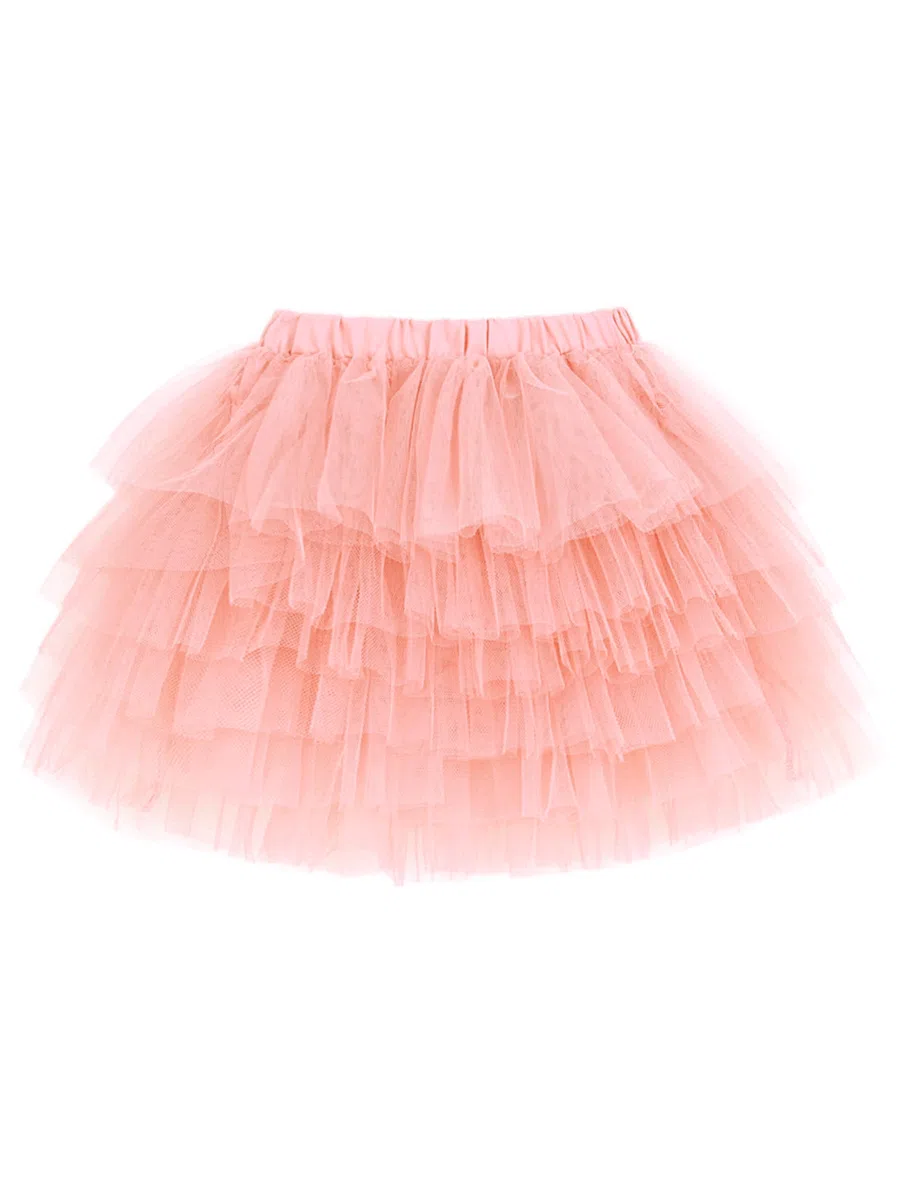 Baby Kleinkind Kinder Mädchen Tuturock Kuchenrock Tütürock Stufenrock Prinzessinrock Minirock Ballett Tutu mit Elastischer Bund Kostüm Basic für 1-8 Jahre Alt