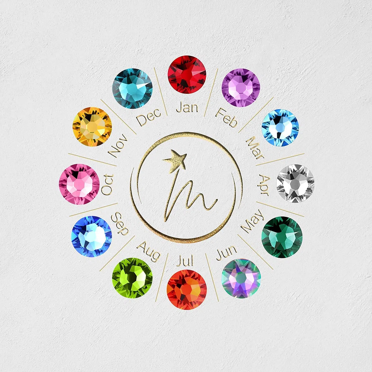 TMT Personalisierte Namenskette mit Gravur und Kristall Buchstaben initialen (silber & rose-gold) Geburtstagsgeschenk für Frauen und Mädchen Geschenk Kette Mutter Oma BFF Bridesmaid