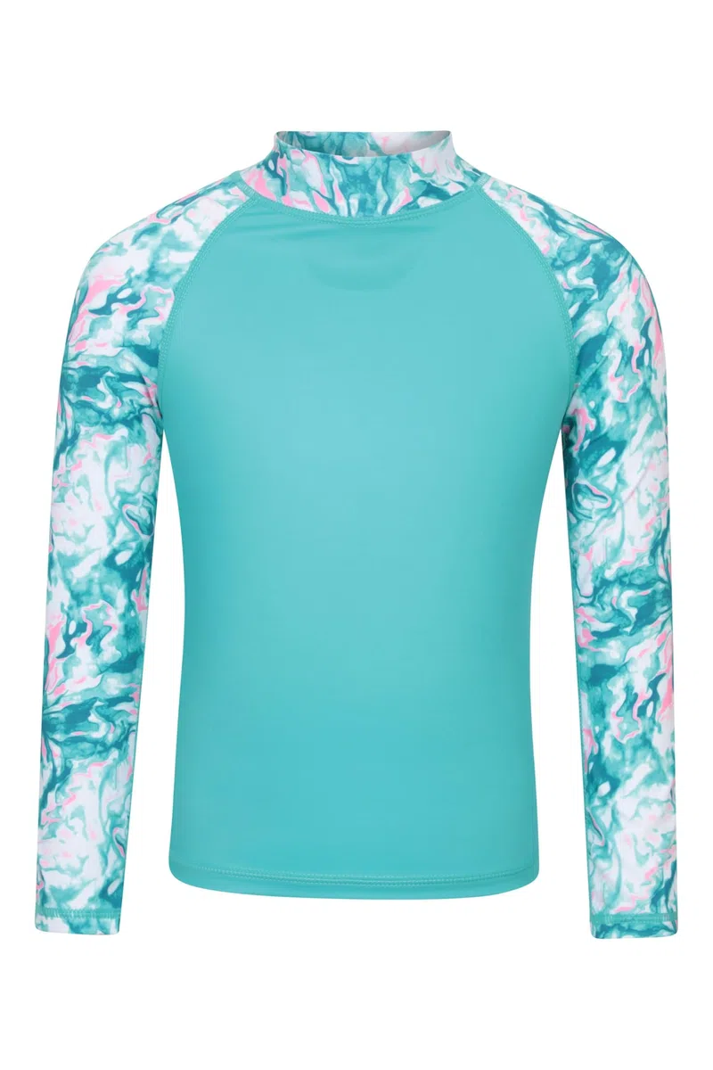 Mountain Warehouse Neoprenanzug Kinder - Langarm-Neoprenanzug mit UV-Schutz Rash Guard, Schwimmanzug für Jungen und Mädchen - Frühling, Sommer
